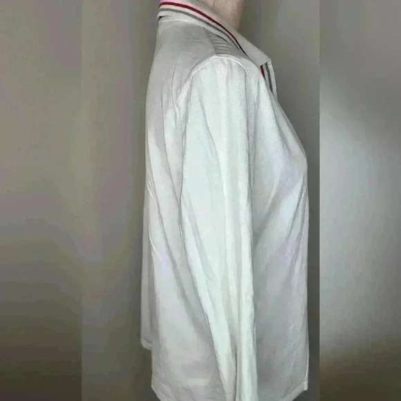 Belle Pointe Vintage OSU Ohio State Womens White Polo Size Large - Picture 7 of 9